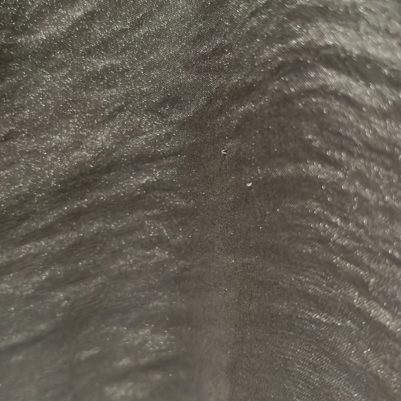 Black, Satin-Finish Long Tunic, Size 2 - Picture 6 of 7